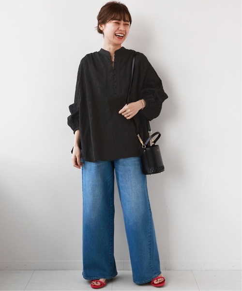 「JOURNAL STANDARD relume」 長袖ブラウス FREE ブラック レディース JOURNAL STANDARD relume 「JOURNAL relume」 長袖ブラウス FREE