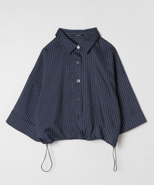 「JEANASIS」 半袖シャツ FREE ネイビー レディース