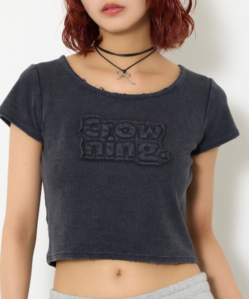 SLY tシャツ FRONT PATCH RIB T/SH フロントパッチ リブ Tシャツ