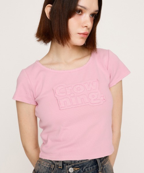 SLY tシャツ FRONT PATCH RIB T/SH フロントパッチ リブ Tシャツ