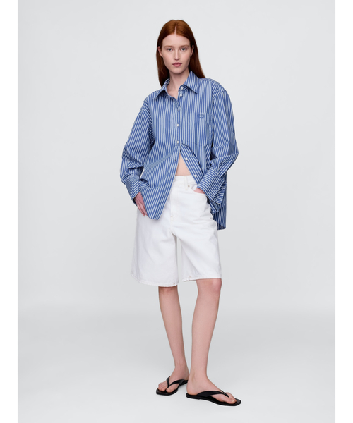 [GAP] рубашка с длинным рукавом X-SMALL желтый женский 