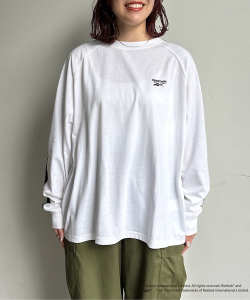 「Reebok」 長(zhǎng)袖Tシャツ MEDIUM ブラック メンズ