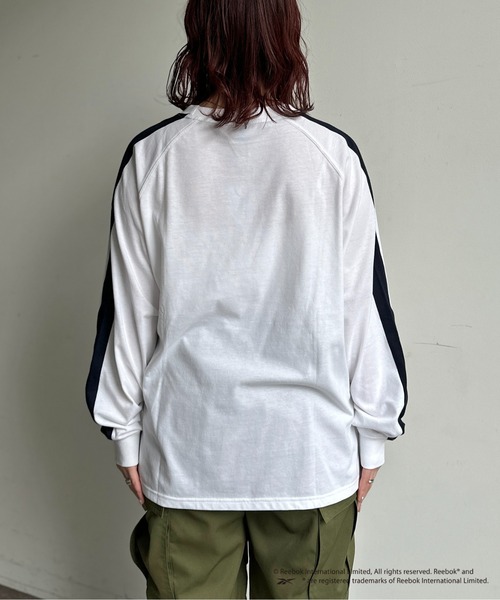 「Reebok」 長(zhǎng)袖Tシャツ MEDIUM ブラック メンズ