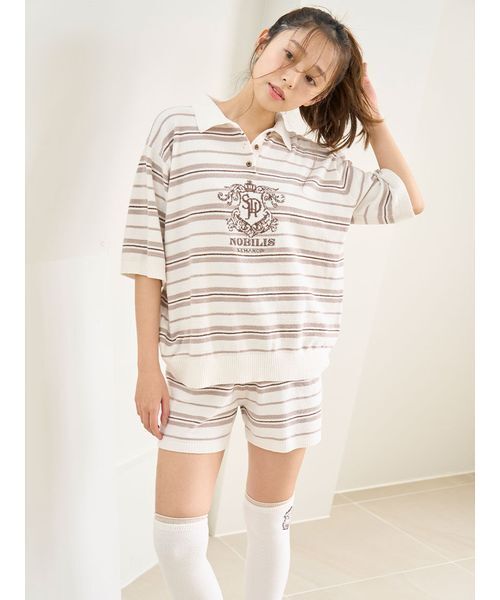 snidel home ルームウェア SNIDEL HOME パジャマ ルームウェア ニットショートパンツ