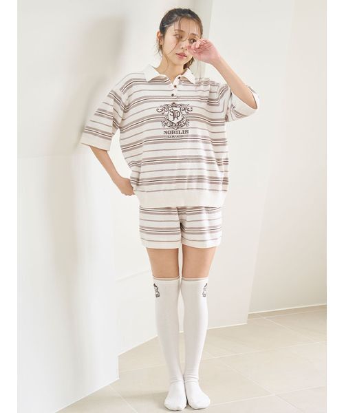 SNIDEL HOME パジャマ ルームウェア ニットショートパンツ