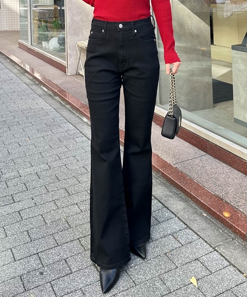 RANAN（ラナン） ジーンズ デニム デニムパンツ ストレッチフレア