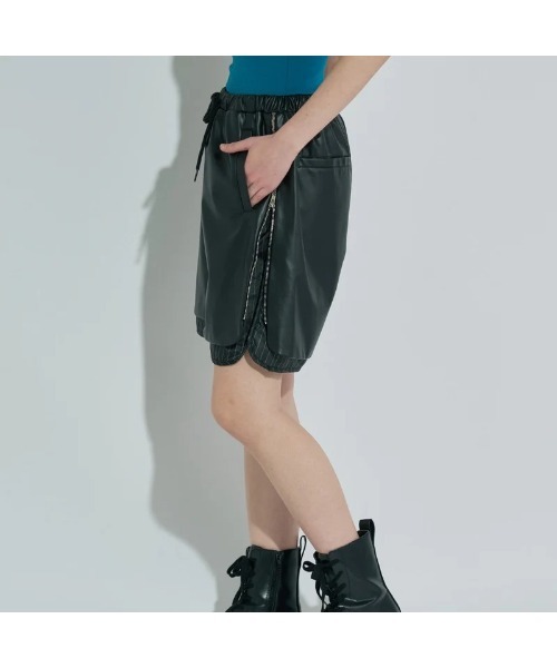 anna sui nyc ハーフパンツ パンツ 短パン ANNA SUI NYC LEATHER HALF