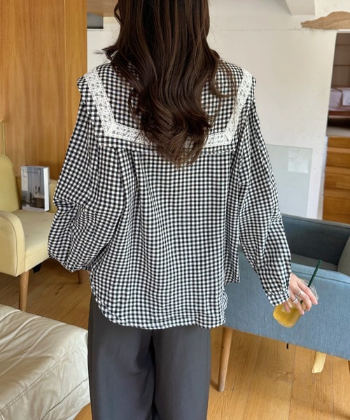 ブラウス シャツ 「Good Riddance」 セーラーカラーフリルブラウス