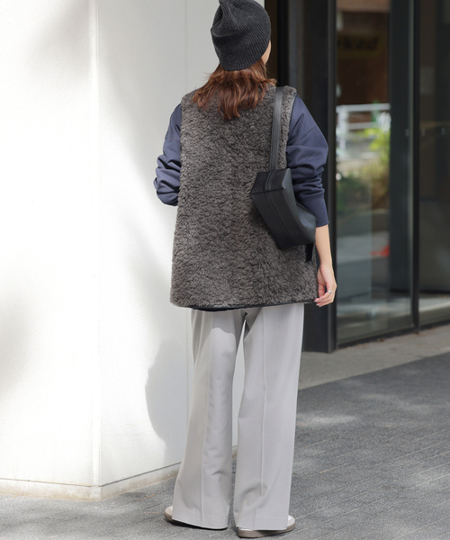 JOURNAL STANDARD relume シープフェイクファージップベスト シープフェイクファージップベスト（ベスト）｜JOURNAL STANDARD