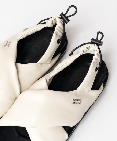 「MAISON SPECIAL」 フラットサンダル 37 グレー レディース_画像2