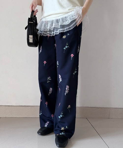 Y's 14aw ゴブラン織り 花柄スラックス PANTS(パンツ)｜パンツY's（ワイズ）｜【公式通販】THE SHOP YOHJI