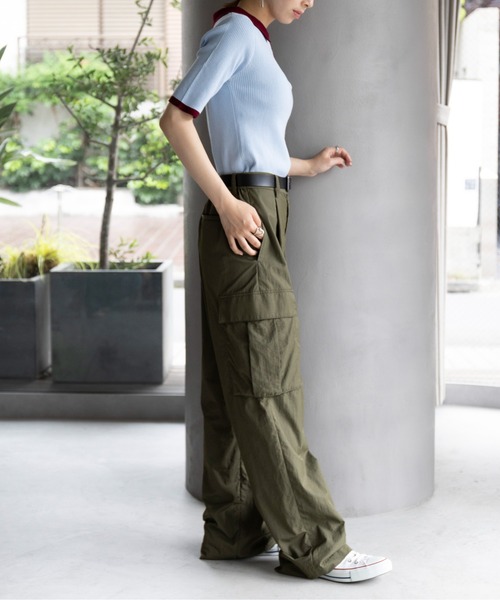 「MAISON BREEZE reveur」 半袖ニット FREE グレー レディース_画像5