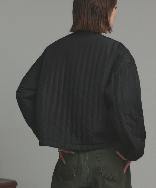 ad thie（アドティエ） ジャケット ノーカラージャケット ストライプ