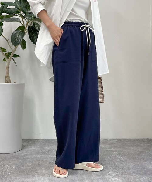 「fredy emue」 イージーパンツ 38 ブラック レディース_画像8