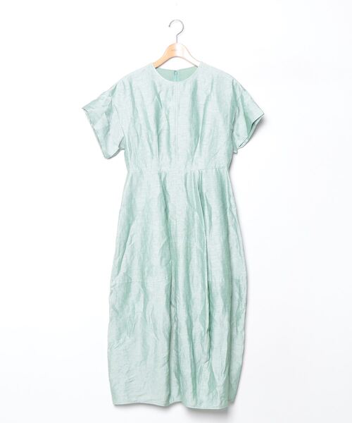 LANVIN en Bleu 半袖ワンピース 38 LANVIN en Bleu 「LANVIN Bleu」 半袖ワンピース 38 グリーン