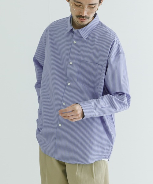 「THOMAS MASON」 長袖シャツ LARGE ライトブルー メンズ_画像5