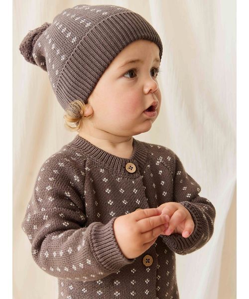 ④ジャガードニットカバーオール JAMIE KAY（ジェイミーケイ） ベビー服 ロンパース ジャガードニット