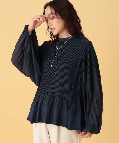 Elura（エルーラ） ブラウス シャツ 入学式 卒業式 プリーツブラウス 