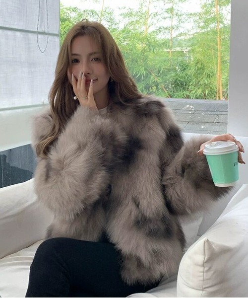 gossip!ロサンゼルス コート アウター Y2K フェイクファーブルゾン