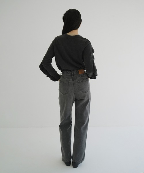 CLANE（クラネ） カーディガン W FACE SHOULDER FRILL KNIT CARDIGAN
