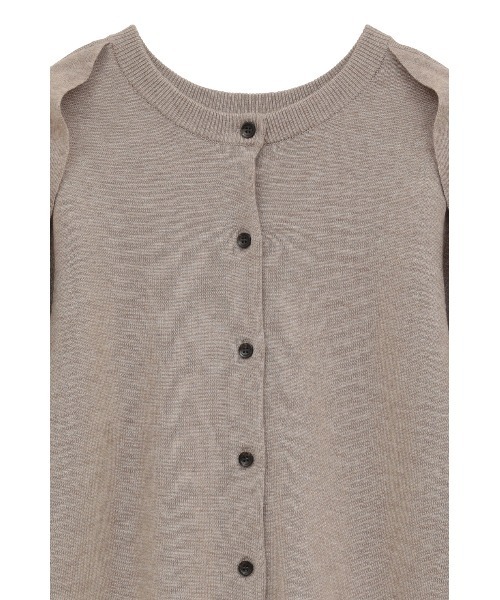 CLANE（クラネ） カーディガン W FACE SHOULDER FRILL KNIT CARDIGAN
