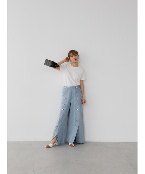 「Katrin TOKYO」 デニムパンツ S ライトブルー レディース_画像7