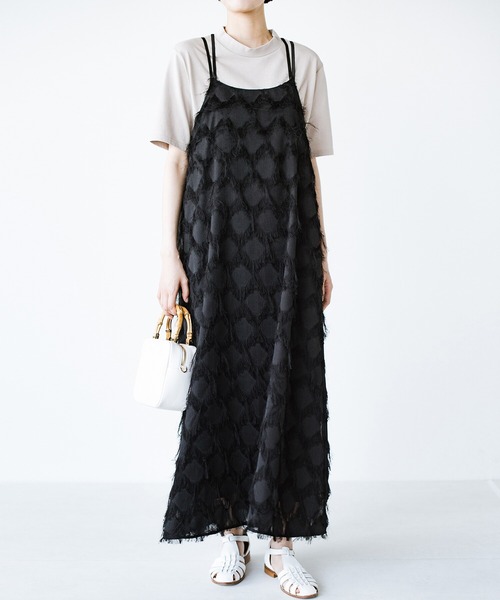 「haco!」 サロペットスカート MEDIUM ブラック レディース_画像7