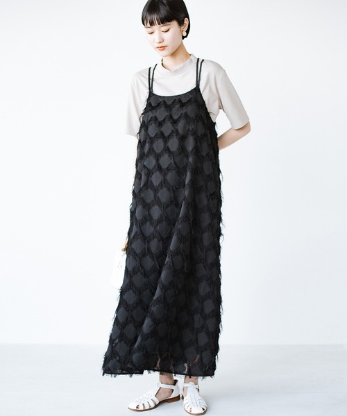 「haco!」 サロペットスカート MEDIUM ブラック レディース_画像9