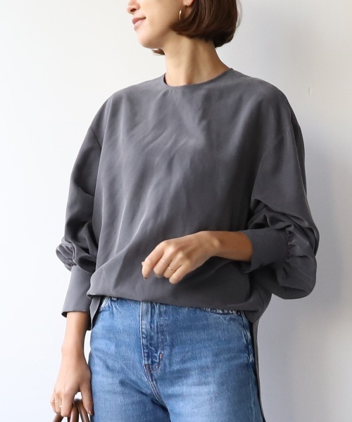 「MICA&DEAL」 長袖ブラウス FREE グリーン レディース_画像3