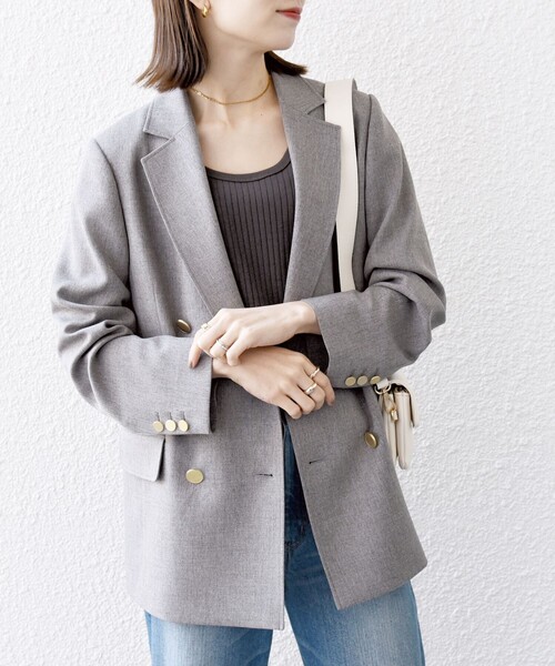 美品 ✨️ SHIPS ドットエア テーラードジャケット XL グレー SHIPS any ジャケット テーラードジャケット any:「洗濯機可能