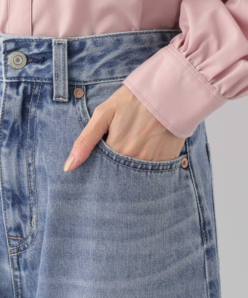 「GLOBAL WORK」 デニムパンツ SMALL ブルー レディース_画像9