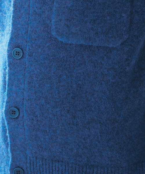 「Adoon plain」 ニットカーディガン MEDIUM ベージュ メンズ_画像7