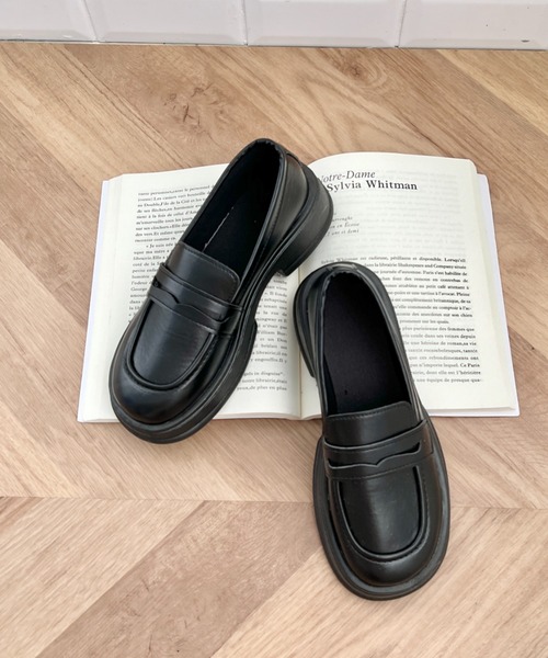 CLEA ローファー 厚底クラシックローファー レディース : ZOZOTOWN