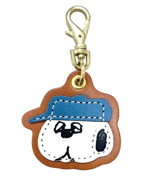 SNOOPY（スヌーピー） キーホルダー 栃木レザーチャーム OLAF OS
