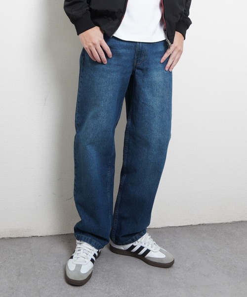 Hanes（ヘインズ） パンツ ワイドフィットデニムパンツ メンズ