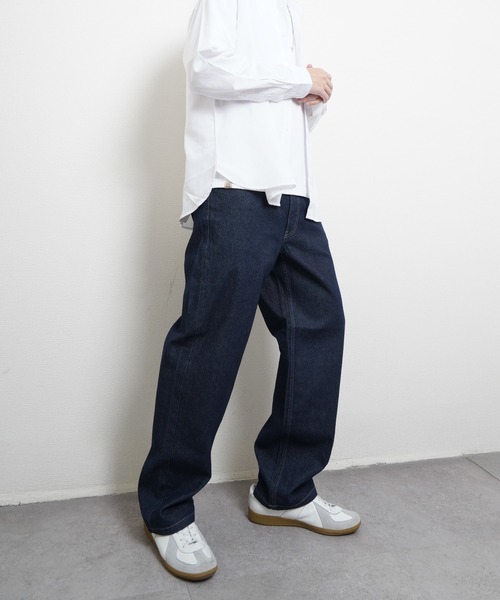 Hanes（ヘインズ） パンツ ワイドフィットデニムパンツ メンズ