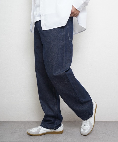 Hanes（ヘインズ） パンツ ワイドフィットデニムパンツ メンズ