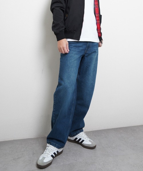 Hanes（ヘインズ） パンツ ワイドフィットデニムパンツ メンズ