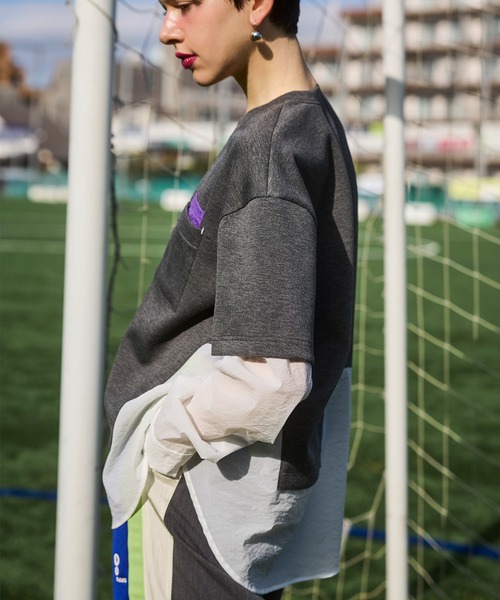 OMMO（オーエムエムオー） tシャツ SHIRT LAYERED DOCKING TOP