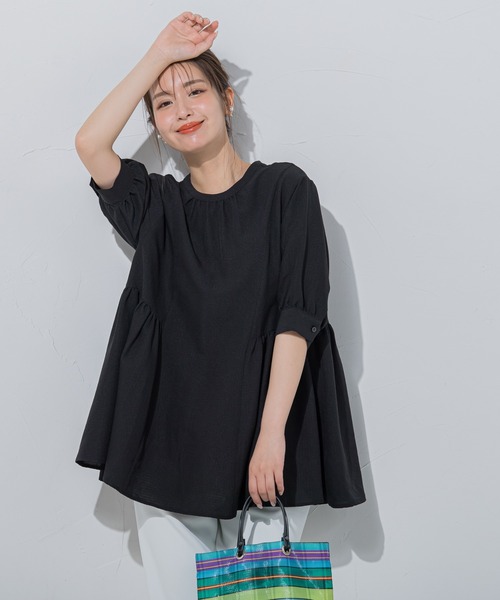 「VICKY」 半袖ブラウス M ブラック レディース_画像8