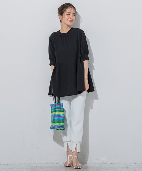 「VICKY」 半袖ブラウス M ブラック レディース_画像9