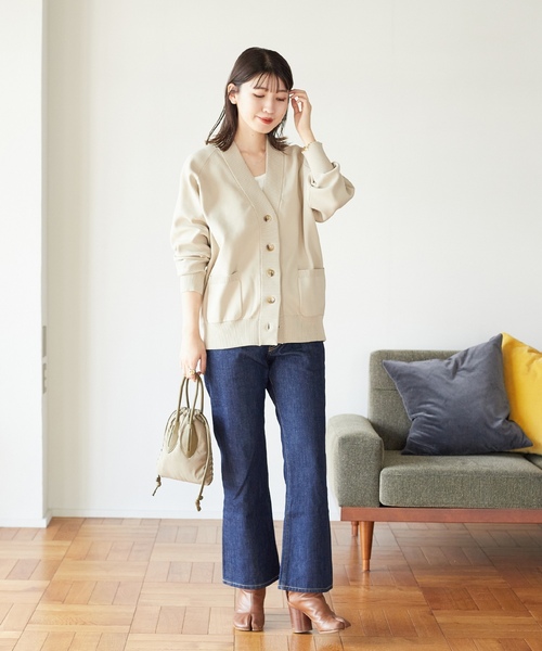 「JOURNAL STANDARD」 ニットカーディガン FREE グリーン レディース_画像8
