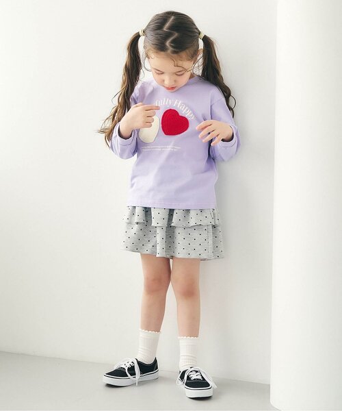 apres les cours（アプレレクール） tシャツ バラエティかぎ針モチーフ