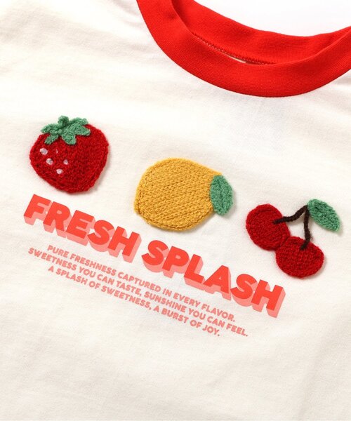 apres les cours（アプレレクール） tシャツ バラエティかぎ針モチーフ