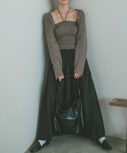 「VANNIE U」 ニットアンサンブル FREE ホワイト レディース_画像4