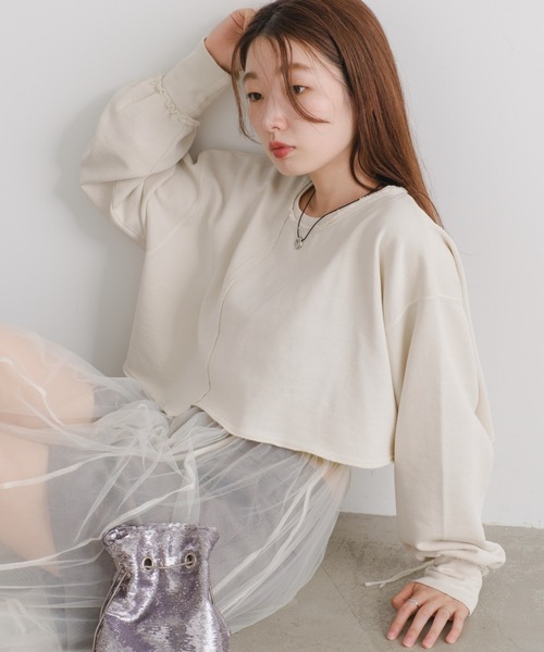 「Kastane」 スウェットカットソー S ピンク レディース_画像2