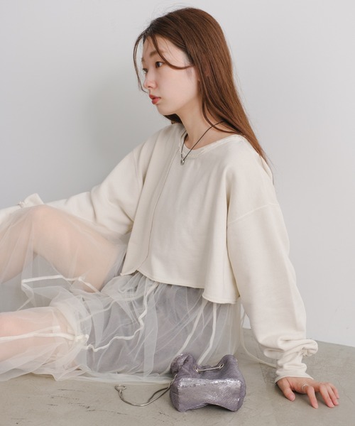 「Kastane」 スウェットカットソー S ピンク レディース_画像3