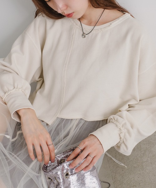 「Kastane」 スウェットカットソー S ピンク レディース_画像4