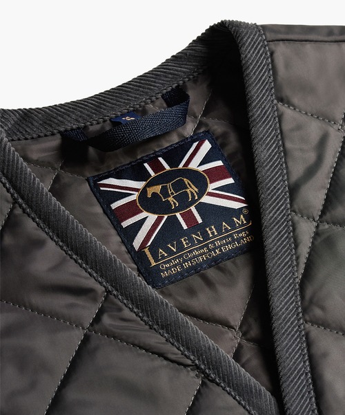 「LAVENHAM」 ベスト L ネイビー メンズ_画像6