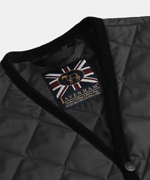 「LAVENHAM」 ベスト L ネイビー メンズ_画像7